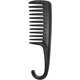 thumbnail image 1 of Peine de dientes anchos, peine de ducha con gancho, bueno para cabello rizado mojado y seco, peines premium sin enredos, color negro., 1 of 6