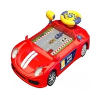 Ekoi - Volante Auto De Simulación Eléctrica Juguete Rojo Talla Única