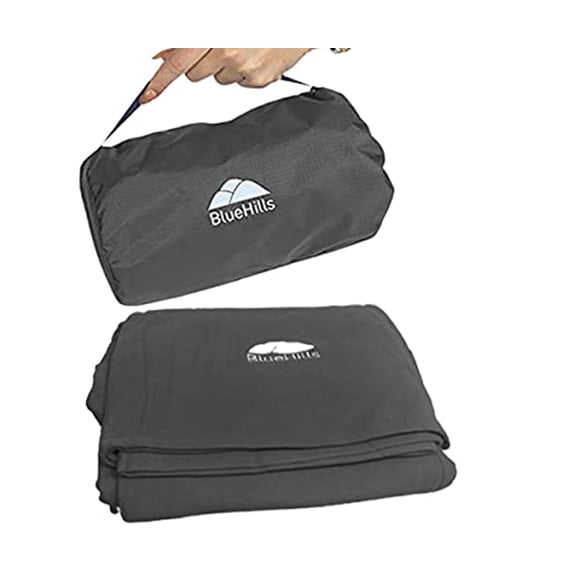 Manta de viaje BlueHills Ultra Compact de 70 x 56 cm, color gris