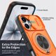 thumbnail image 5 of Funda for iPhone 16 Plus de 6.7 Pulgadas, Cubierta de Cámara Deslizante Incorporada y Soporte Giratorio Anillo de 360 ° Resistente a Golpes Funda Protectora, Naranja, for iPhone 16 Plus, 5 of 8