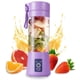 thumbnail image 1 of 6 hojas portátiles en taza de jugo 3D, versión mezcladora de jugo recargable interruptor magnético seguro mezcladora eléctrica de frutas para una mezcla excelente 380ml, 1 of 3