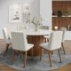 thumbnail image 1 of Juego Comedor Donatella 4 Sillas Kalina Blanco - Castaño, 1 of 2