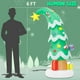 thumbnail image 2 of Adornos inflables navideños para exteriores, árbol Lionoble de 6 pies, 2 of 2
