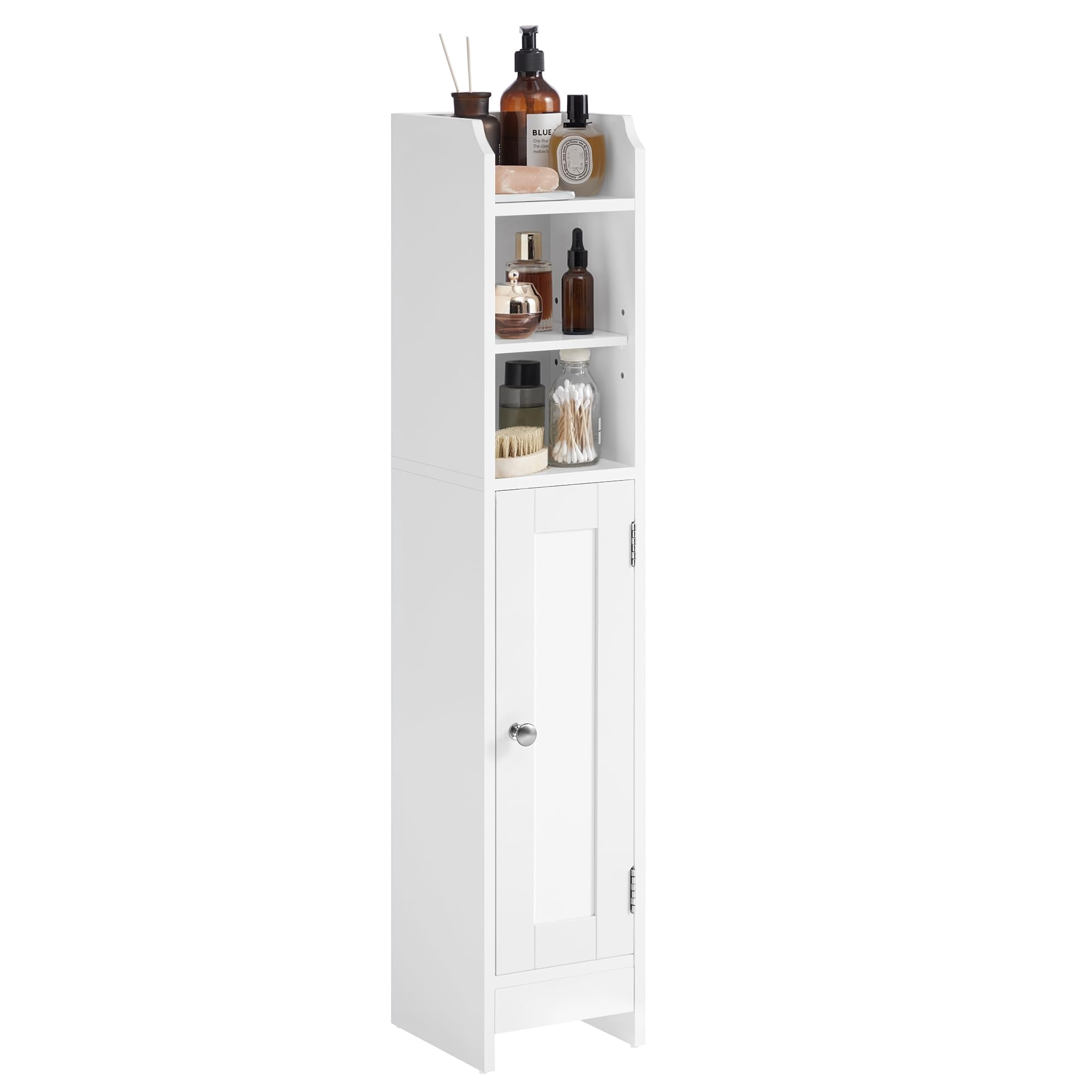 Gabinete De Almacenamiento Vasagle 20x18x92 Cm, Estrecho, Blanco