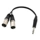 thumbnail image 3 of Macho Estéreo De 6,35 Mm A Doble XLR Macho Divisor De Cable De Conexión XLR 0,3 M, 3 of 3