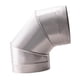 thumbnail image 4 of Conector de tubería de codo de 90 degree Codo accesorios de chimenea resistente a la óxido para ventilación de la cocina Tubo de adaptador de combustión de Identificación 20cm, 4 of 5