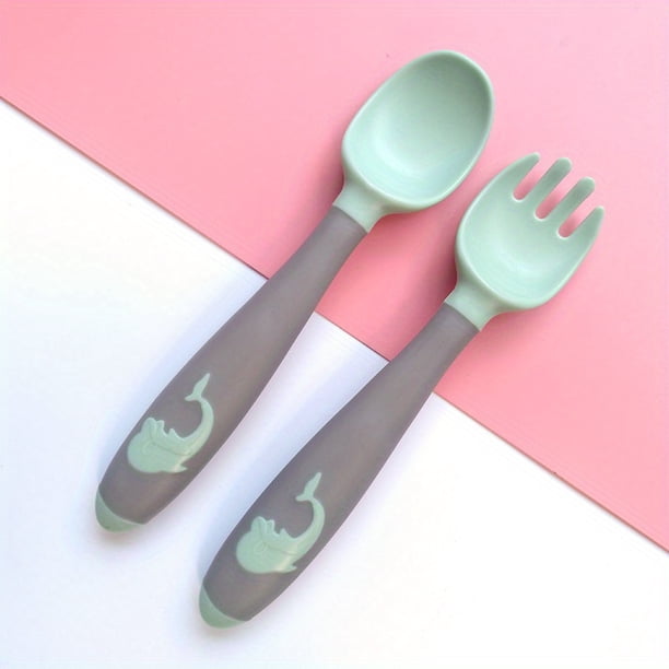 Wholesale Mother and Baby Supplies: Baby Cutlery Set with Cute Spoon and Fork for Learning to Eat, Training and Food Supplement - Case Included