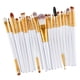 thumbnail image 4 of 20 Unids/set Juego De Brochas De Maquillaje Profesional Herramienta Cosmética De Belleza Oro Blanco, 4 of 5