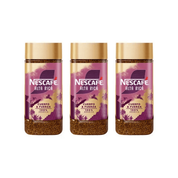 Pack x3 café Nescafé® fina selección origins alta rica frasco 100g