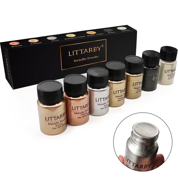 Set de Polvos Pigmentados Metálicos DYE LITTARBY 20 ml
