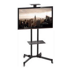 Aspor - Soporte Tv Base Pedestal Rueda Televisores Movil 32 A 65P D