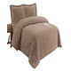 thumbnail image 1 of Pack Cobertor De Invierno Con Textura 2 Plazas 230x250cm Café O, 1 of 4