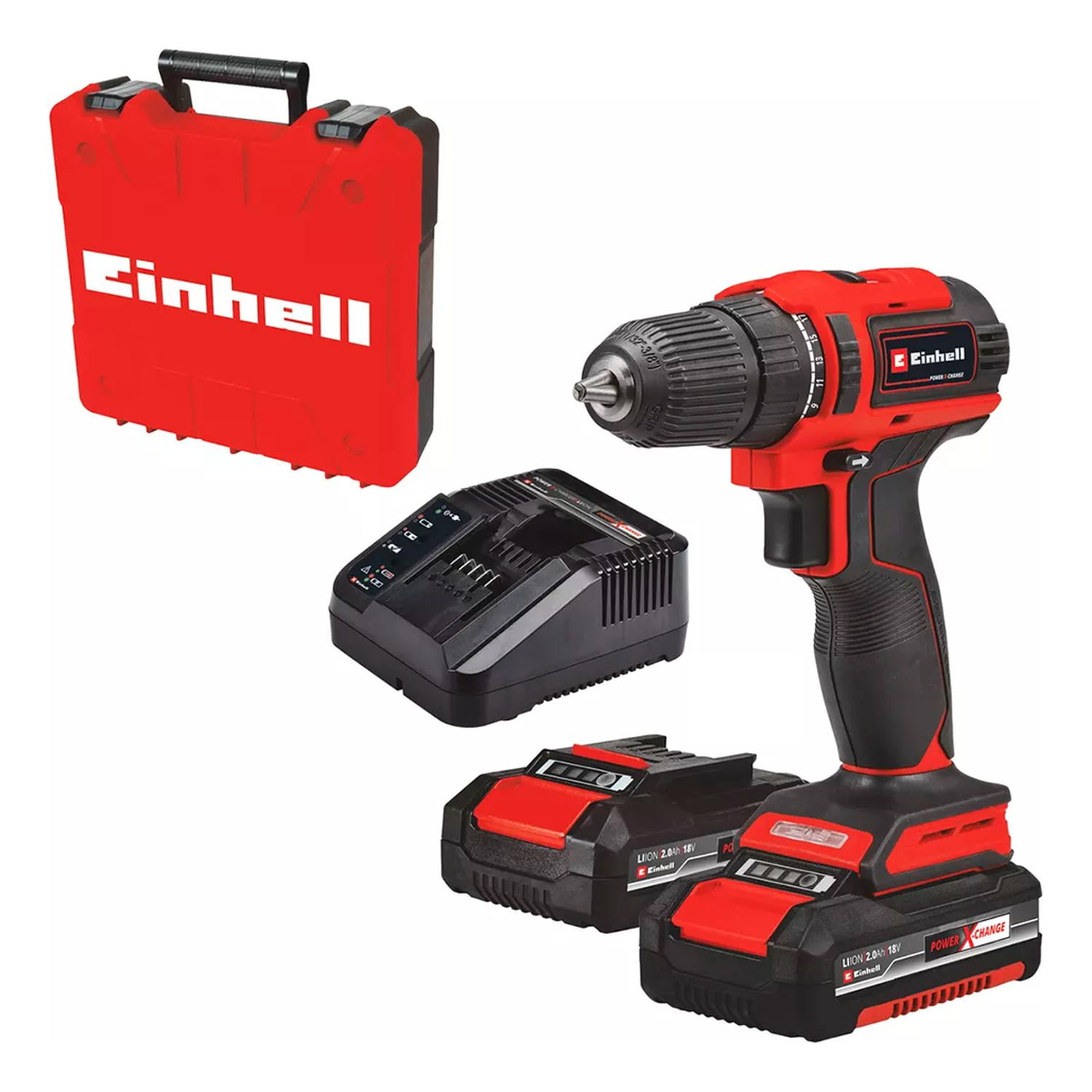 Taladro Inalámbrico Einhell Te-cd 18/40 Li 2x2,0ah Rojo