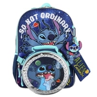 Set De Mochilas Bioworld Lilo & Stitch, 5 Piezas, Color Morado
