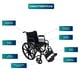 thumbnail image 3 of Silla De Ruedas Estándar Plus Desmontable Abatible, 3 of 12
