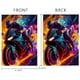 thumbnail image 4 of Moto Bicicleta-bandera de jardín temática. Regalo perfecto para fans, amigos y familiares, ideal para actividades al aire libre y decoración de fiestas.28CM*45CM, 4 of 5