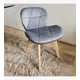 thumbnail image 3 of Juego de Comedor Warwick Melamina Blanca 100cm + 4 Sillas Mariposa Velvet Gris, 3 of 3