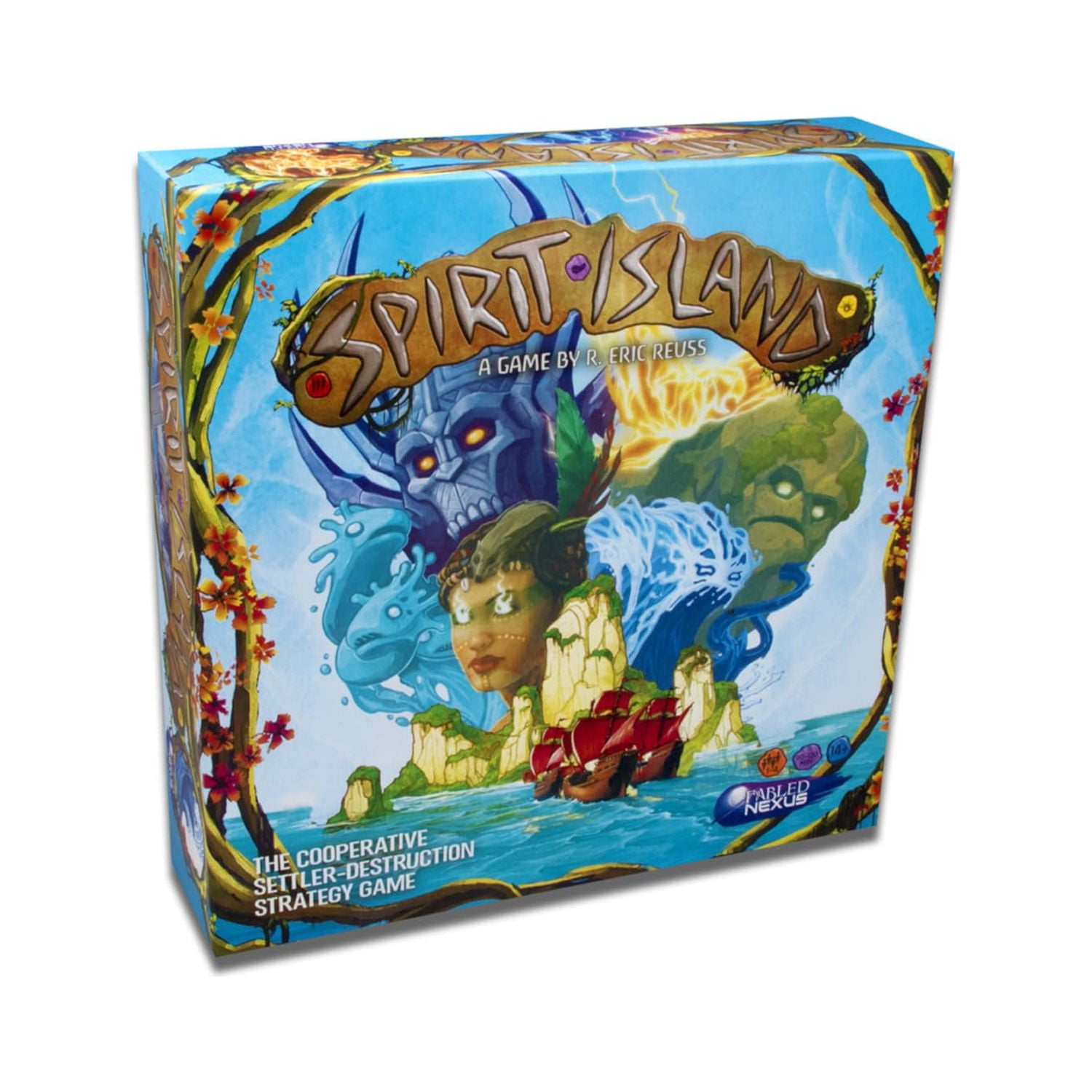 Juego De Mesa Greater Than Games Spirit Island Base Para 1-4 Jugadores