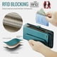 thumbnail image 5 of CaseMe Funda de Cuero para Samsung Galaxy A16 5G Tipo Billetera [Bloqueo RFID] con Ranura para Billetes con Zíper y 10 Tarjetas, Correa de Hombro Magnética de Cuero PU Suave para Samsung Galaxy A16 5, 5 of 13