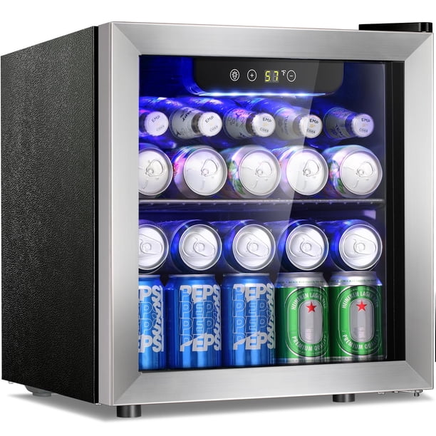 Refrigerador de Bebidas Antarctic Star para 48 Latas + Enfriador de Vino para 12 Botellas