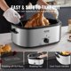 thumbnail image 5 of Horno tostador eléctrico VEVOR, 24 L, 1450 W, tapa autofundible, color plateado, 5 of 9