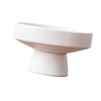 Ioensy - Maceta De Cerámica Portátil Decorativa Para Escritorio, Estudio, Sala De Estar Y Jardín, Color Blanco