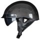 thumbnail image 1 of Casco de moto VCOROS de fibra de carbono Half Face L Gloss Black, 1 of 8