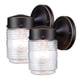 thumbnail image 1 of Lámpara de pared Globe Electric Landis ORB, bronce frotado con aceite, paquete de 2 unidades, 1 of 8