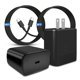 thumbnail image 1 of Cargador de teléfono POANW USB C superrápido de 45 W, paquete de 2 con cable, 1 of 7
