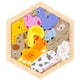 thumbnail image 1 of Rompecabezas De Madera Clasificación De Bloques De Apilamiento Juguete Educativo Aves De Corral, 1 of 5