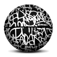 And1 - Balón De Baloncesto De Goma Premium Xcelerate Graffiti Blanco Talla 7