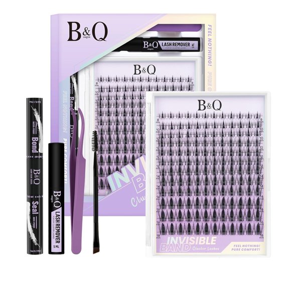 Kit de extensión de pestañas B&Qaugen Fairy Lash Clusters Natural