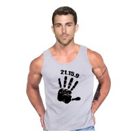 Persodesign - Polera 21 15 9 Wod Crossfit Lover Tank Musculosa Talla S Gris Hombre