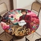 thumbnail image 5 of Willy Wonka-theme Fitted Round Tablecloths Elastic Edged Table Covers Waterproof Table Cloth for Kitchen Holiday Party Tables Decor 120cm, 5 of 6