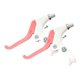 thumbnail image 5 of 2 Piezas De Palanca De Freno De Bicicleta De Tres Dedos, Accesorios De Repuesto Compatibles, Blanco Y Rosa, 5 of 5