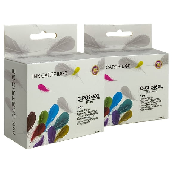 Pack Alternativo Para Canon Pg-245xl Black Y Cl-246xl Tricolor