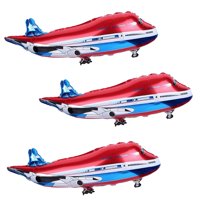 Set De Decoración De Globos Aeroplanos Mprvakyf, 31 Pulgadas, Azul (3 Unidades)