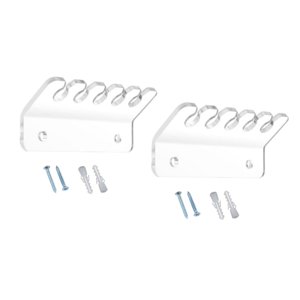 Bothyi - 2 Piezas De Clips Para Cables, Organizador De Cables Portátil Para El Hogar, La Oficina Y El Coche, Transparente