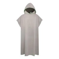 Ioensy - Poncho De Microfibra Para Surf, Toalla De Playa Absorbente Para Verano, Baño, Viaje, Gris