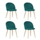 thumbnail image 1 of Set de 4 Sillas de Comedor Dinka Oxford Relan Tapizadas en Terciopelo Verde, 1 of 11