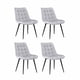 thumbnail image 3 of Pack de 4 Silla Comedor Tercio Roma Patas Negras - Gris, 3 of 4