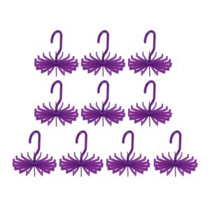 Bothyi - 10X Corbatero Giratorio 18 Ganchos Organizador Para La Organización Del Dormitorio Mujeres Hombres Púrpura