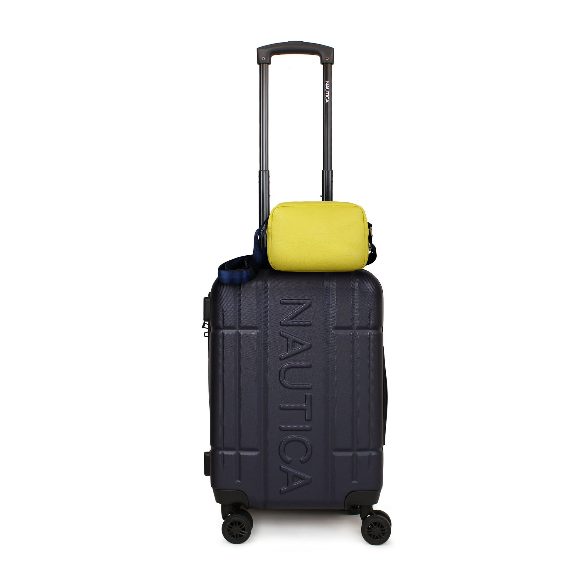 Nautica - Pack Maleta Cabina S (10 Kg) Amsterdam Azul + Bandolera Emma Amarillo