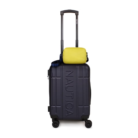 Nautica - Pack Maleta Cabina S (10 Kg) Amsterdam Azul + Bandolera Emma Amarillo