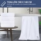 thumbnail image 2 of Toallon Grande De Baño Blanco 100 X 140 Microfibra Playa De Mano Az, 2 of 8