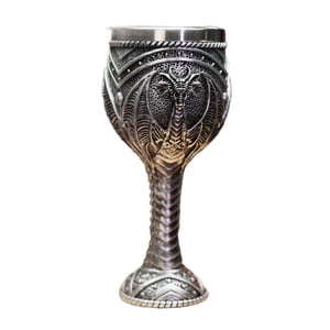 Magideal - Copa Medieval Vintage, Vaso Para Beber Con Diseño De Dragón, Novedad, Regalo Multiusos Para Aniversario, Decoración, Artículos Para Beber Ceremoniales Plata