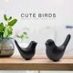 thumbnail image 3 of Adornos decorativos Notakia Small Birds, cerámica negra, 2 unidades, 3 of 9
