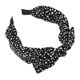 thumbnail image 1 of Unique Bargains Diademas Anchas con Lazo de Estampado de Leopardo Moda Aro para el Cabello con Lazo Anudado para Niñas Mujeres Negro, 1 of 7