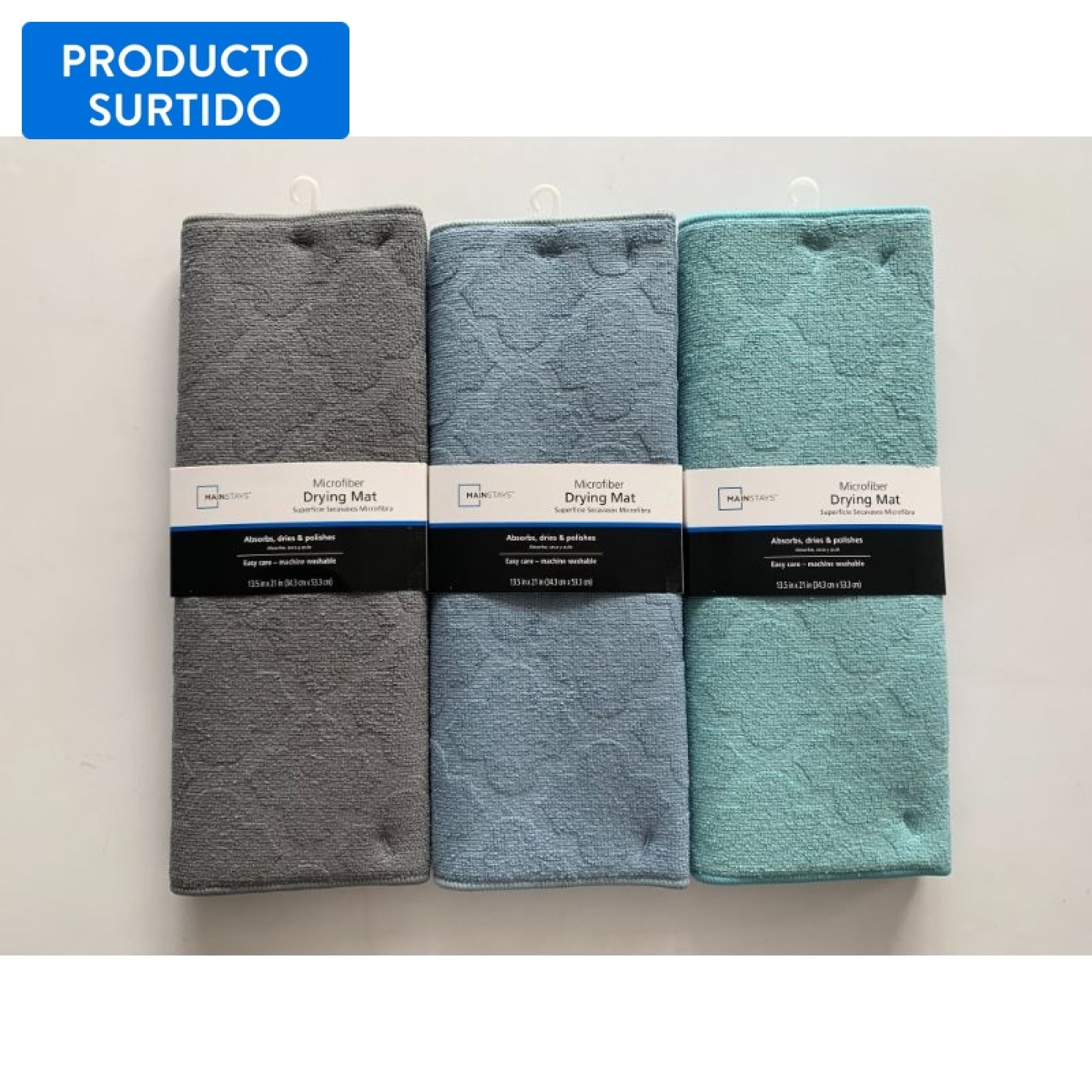 Secaplatos Modular Microfibra 34.3x15 Cm, Color Surtido 1 Un Mainstays