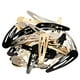 thumbnail image 2 of 6 pinzas grandes de metal para el pelo, antideslizantes, para niñas y mujeres (dorado, plateado y negro), 2 of 6